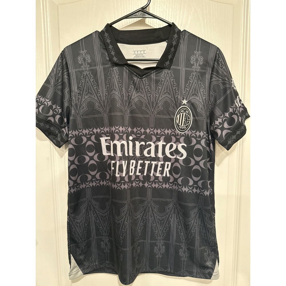 AC Milan Pulisic #11 Jersey Soccer T-Shirt Emirates Fly Better WeFox Mens Small